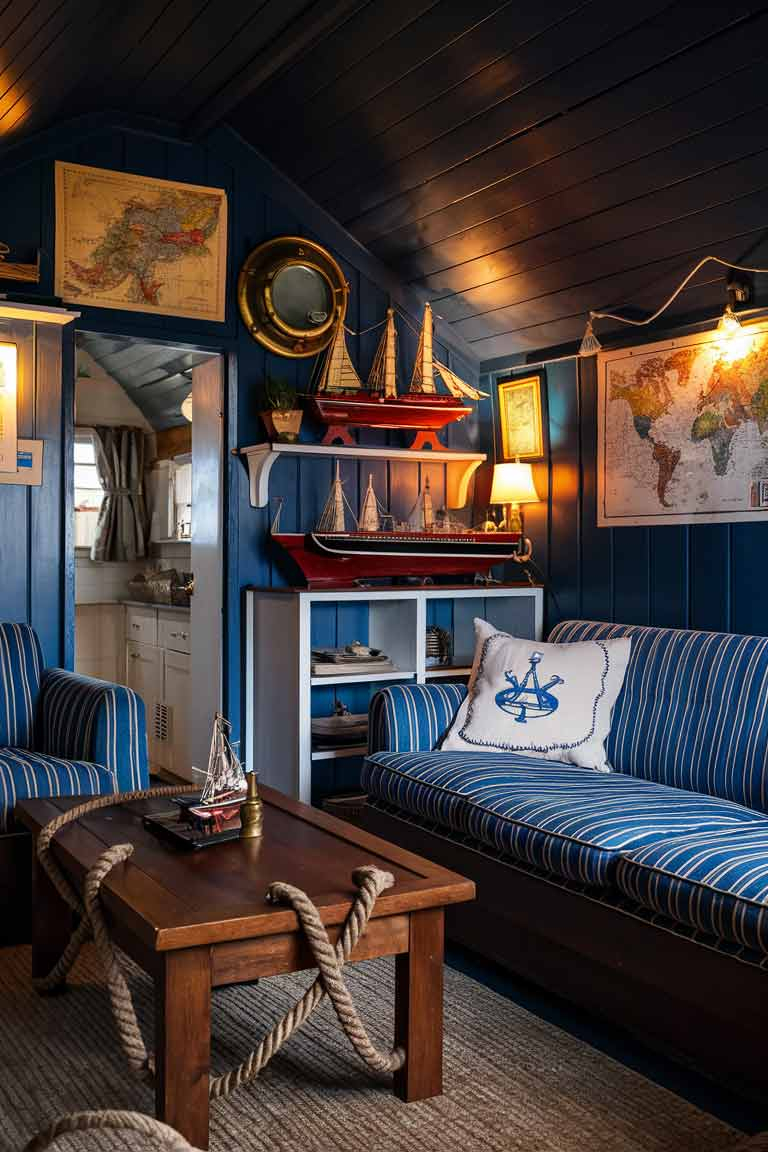 12 Vintage Tiny House Living Room Ideas To Adore with regard to Integrating Vintage Maritime Elements Into Modern Living Spaces