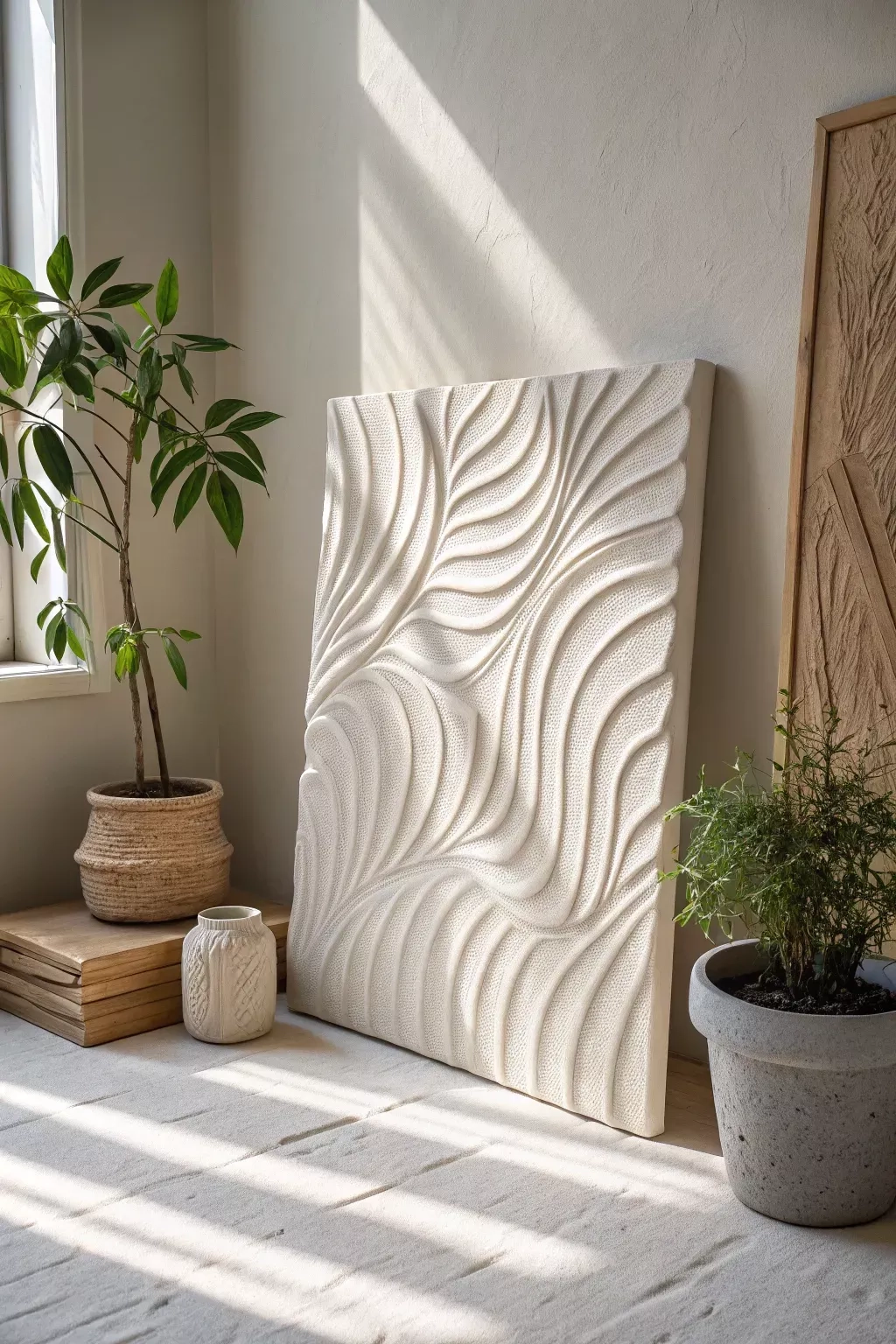 Understanding the Tactile Appeal and Peaceful Reflection of Textured Canvas Design