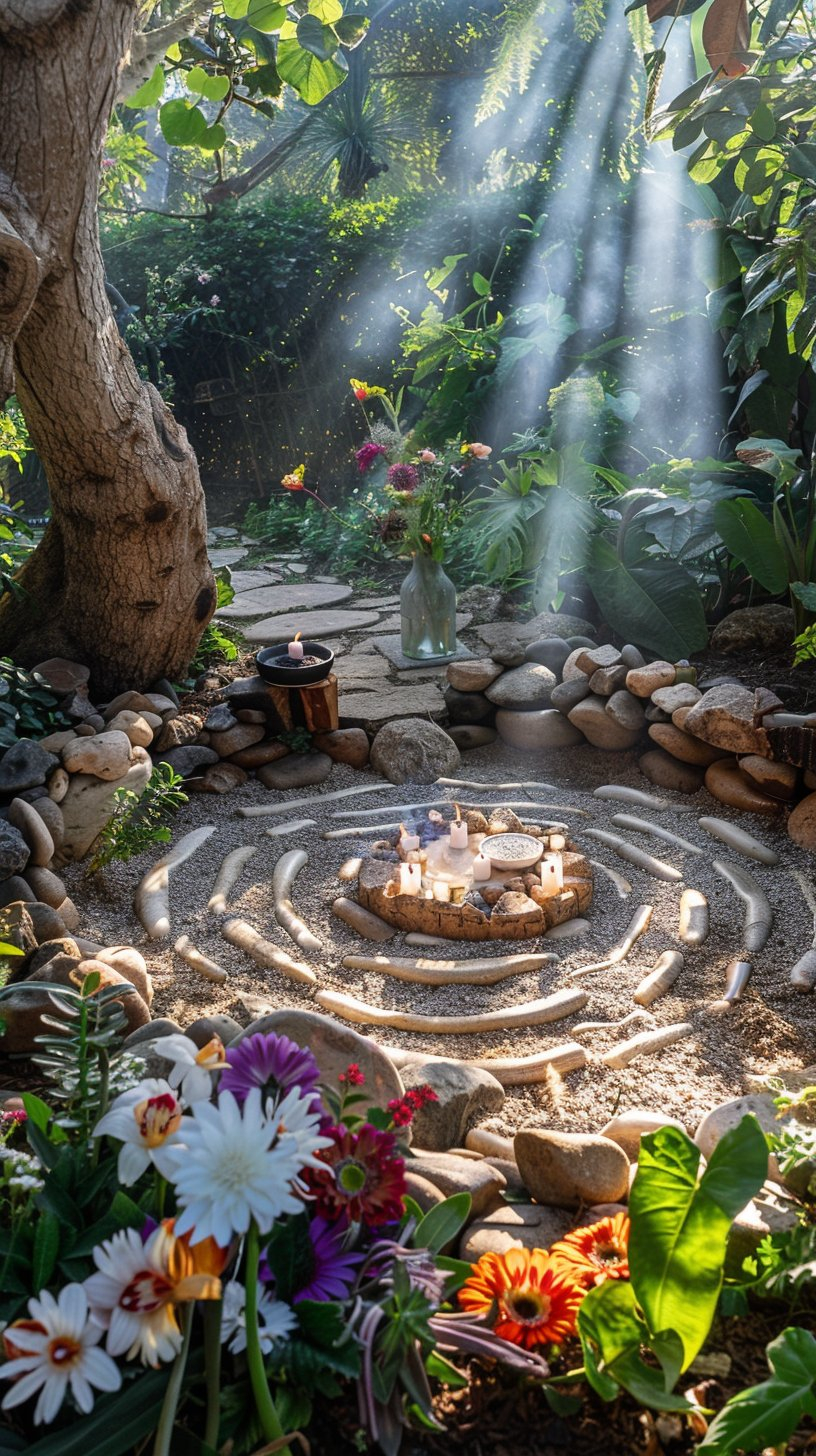 15 Enchanting Ideas For Your Spiritual Garden Sanctuary - Planted Shack throughout From Indoor Chapels to Garden Sanctuaries the Versatility of Saint Patrick Sculptures