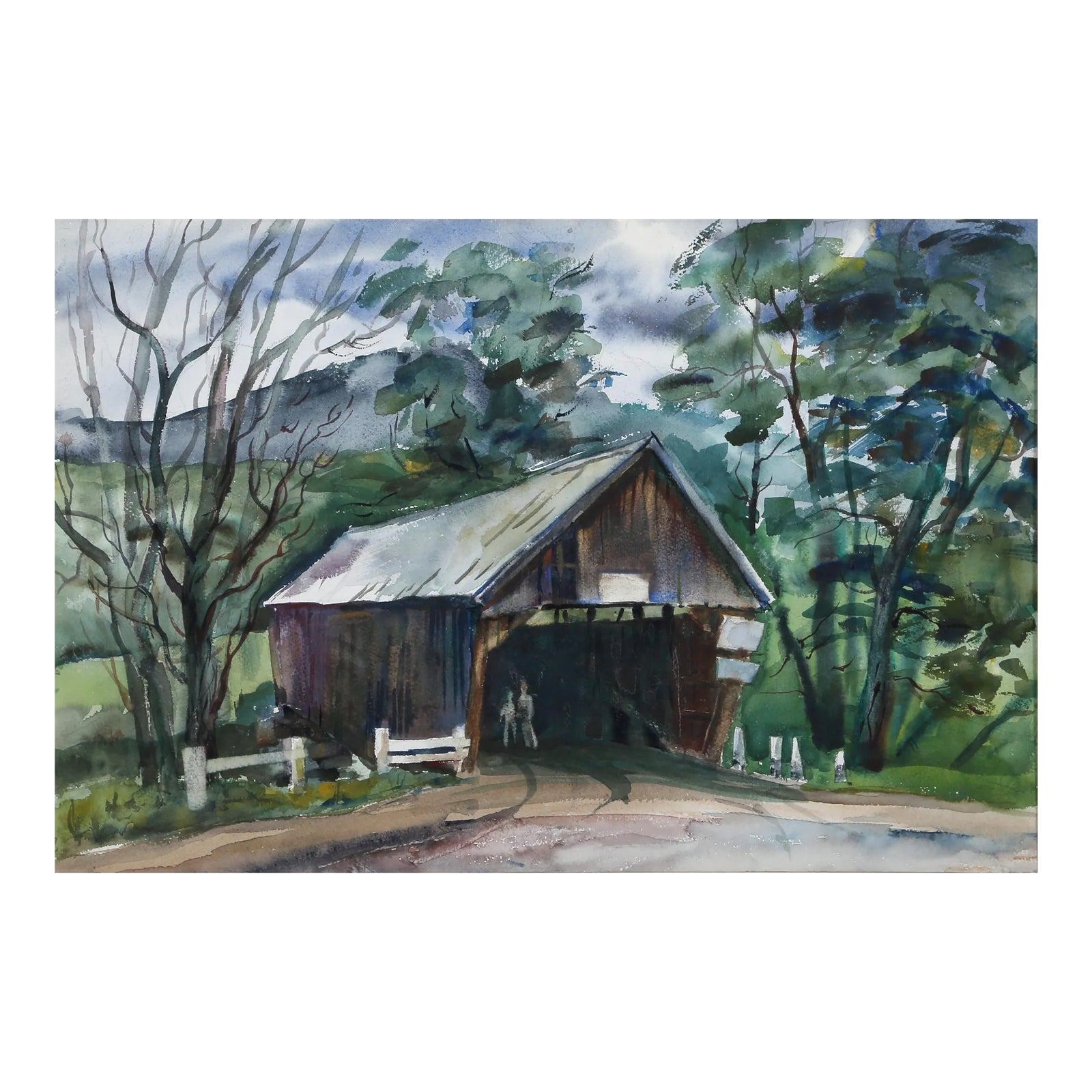 Exploring The Impressionist Magic In Eve Nethercott Vermont P429 Watercolor Painting
