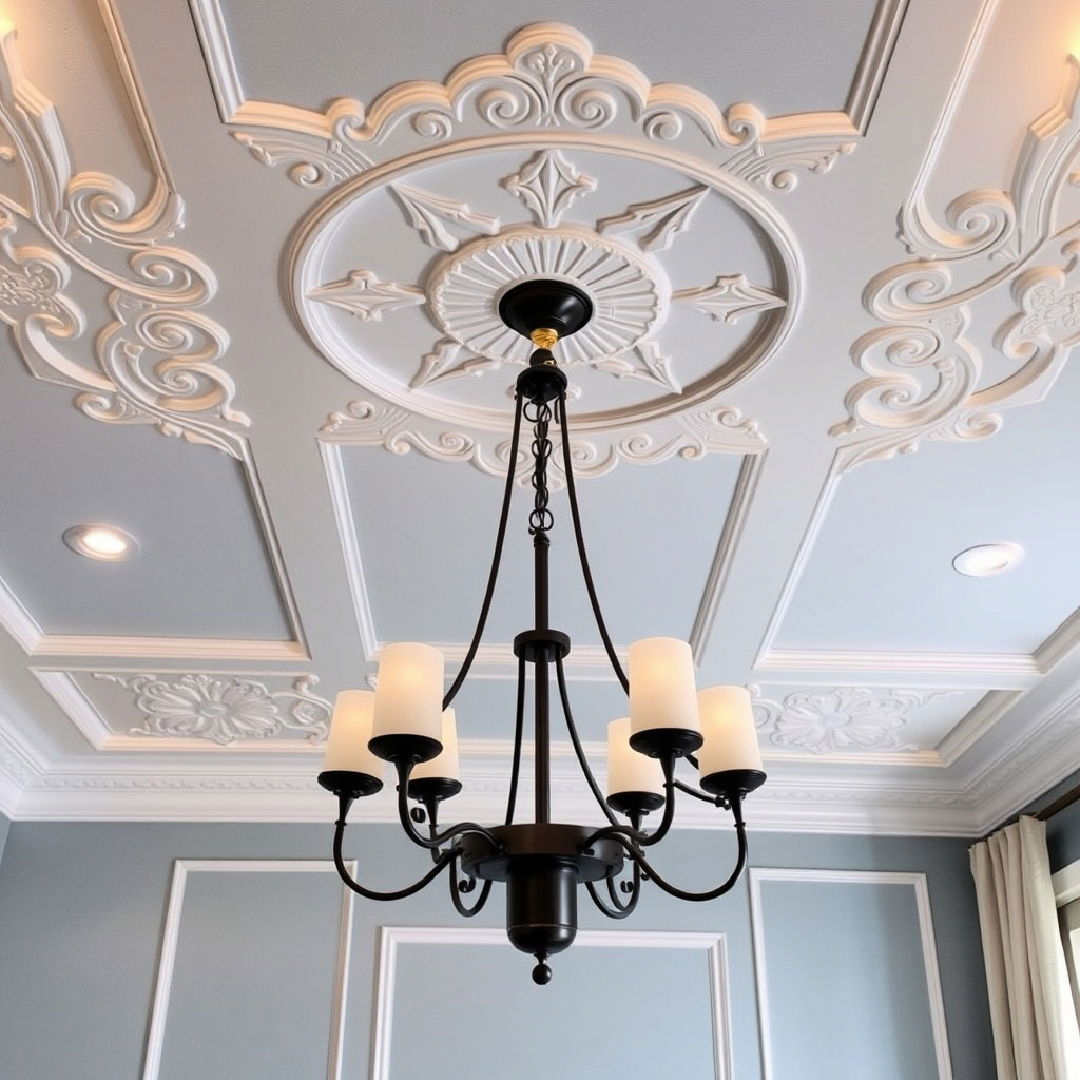 Elevate Your Space with Sophisticated Ceiling Stencil Designs This Year