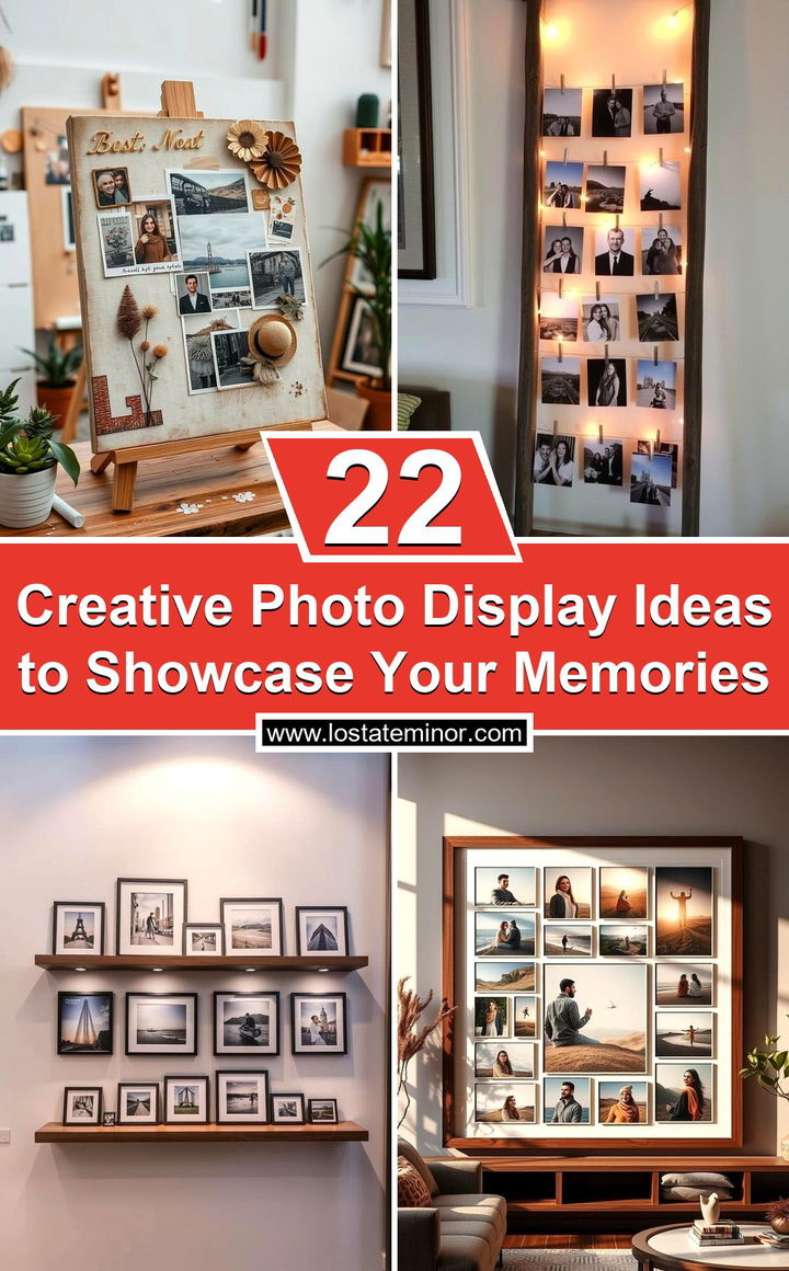 22 Creative Photo Display Ideas To Showcase Your Memories - Lost At E Minor with Creative Ways to Display Your Favorite Memories Without Traditional Frames