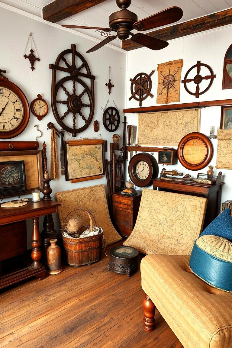 24 Coastal Living Room Ideas For A Serene Beachside Vibe inside Integrating Vintage Maritime Elements Into Modern Living Spaces