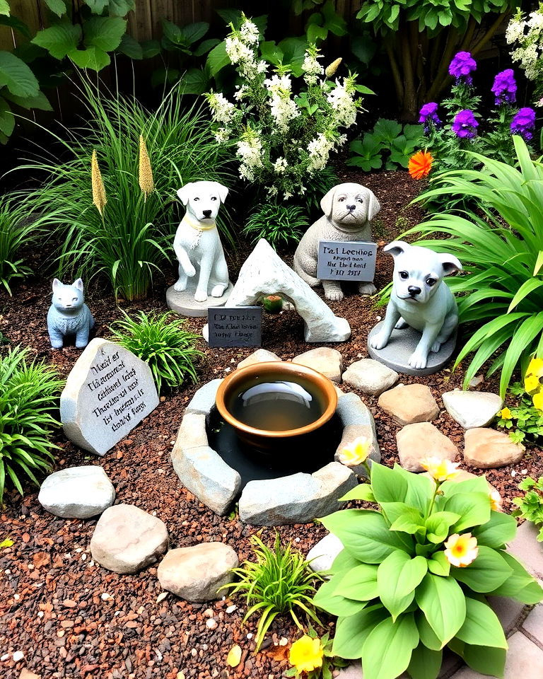 30 Memorial Garden Ideas For A Peaceful Tribute inside Winged Hanging Angel Garden Angel Statue