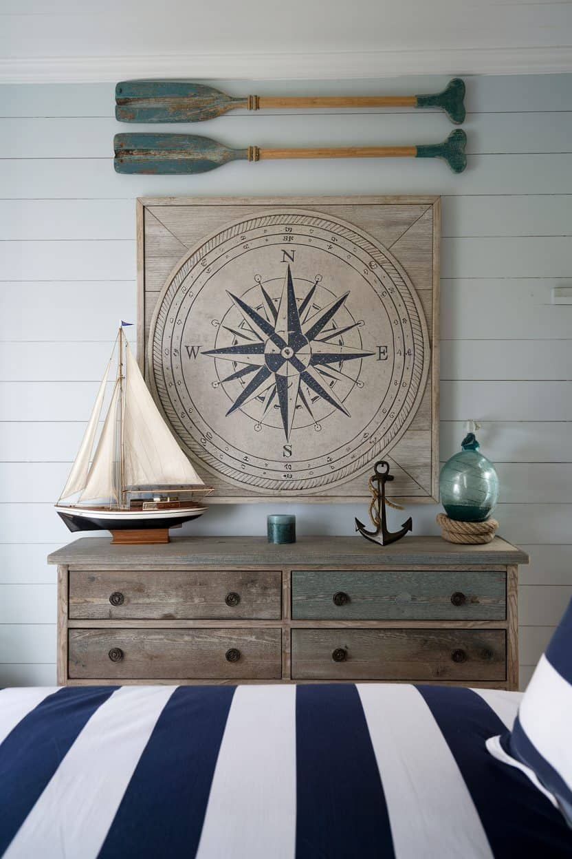 40 Nautical Bedroom Ideas If You Love Boats And Adventures regarding Why Interior Designers Are Embracing Small Scale Nautical Wall Accents This Year