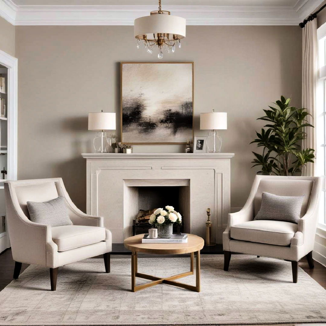 40 Neutral Living Room Ideas For A Minimalist Aesthetic regarding The Geometry of Accent Pieces That Unify Neutral Living Spaces