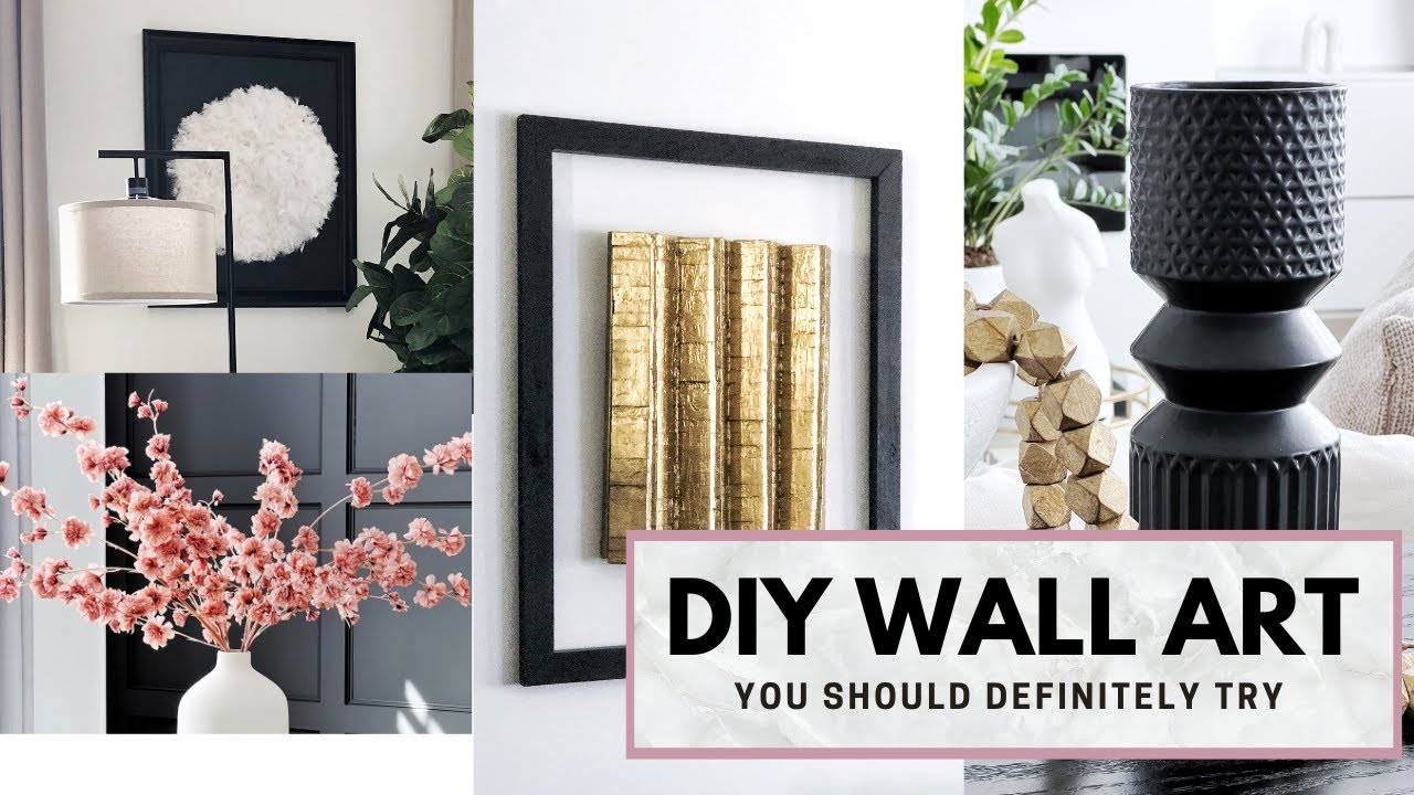 5 Creative Ways To Make Wall Art You Should Definitely Try - Youtube with regard to Diy Project: Wallpaper Goes Mobile
