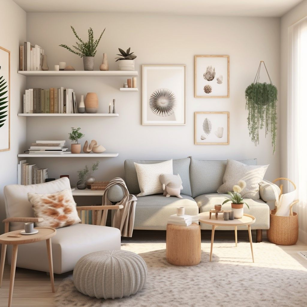 5 Tips For Styling Small Spaces | Small Living Room Decor, Living Room ... with Rocks On Typical Tropical Beach, Beach Round Wall Art, 11"