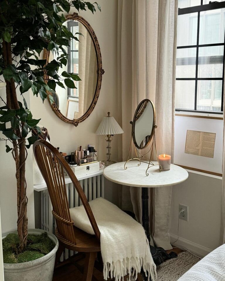 7 Creative Style Small Space Ideas: Maximizing Style - Shabbyfufu.com inside Rocks On Typical Tropical Beach, Beach Round Wall Art, 11"
