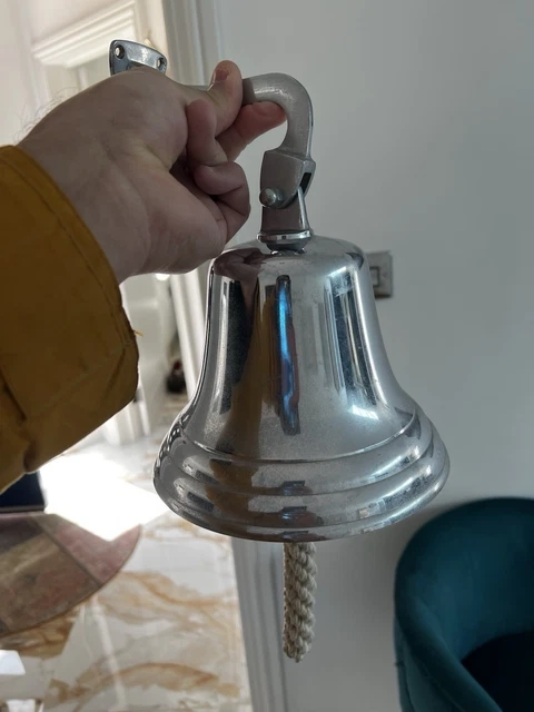The Timeless Echo of a Traditional 7 Inch Chrome Ships Bell On Modern Vessels
