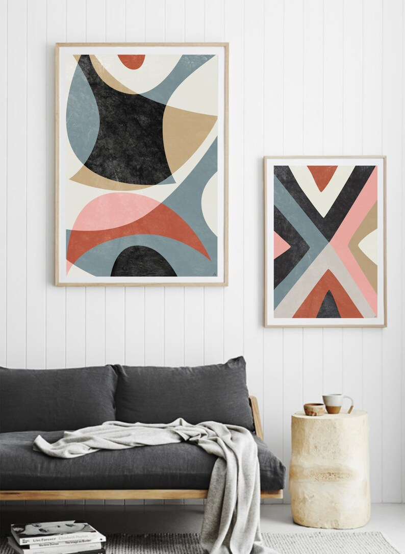 Abstract Art To Print / Contemporary Art / Minimal Modern Art / Neutral ... with regard to Large Abstract Painting, Minimal Contemporary Artwork, Statement Piece