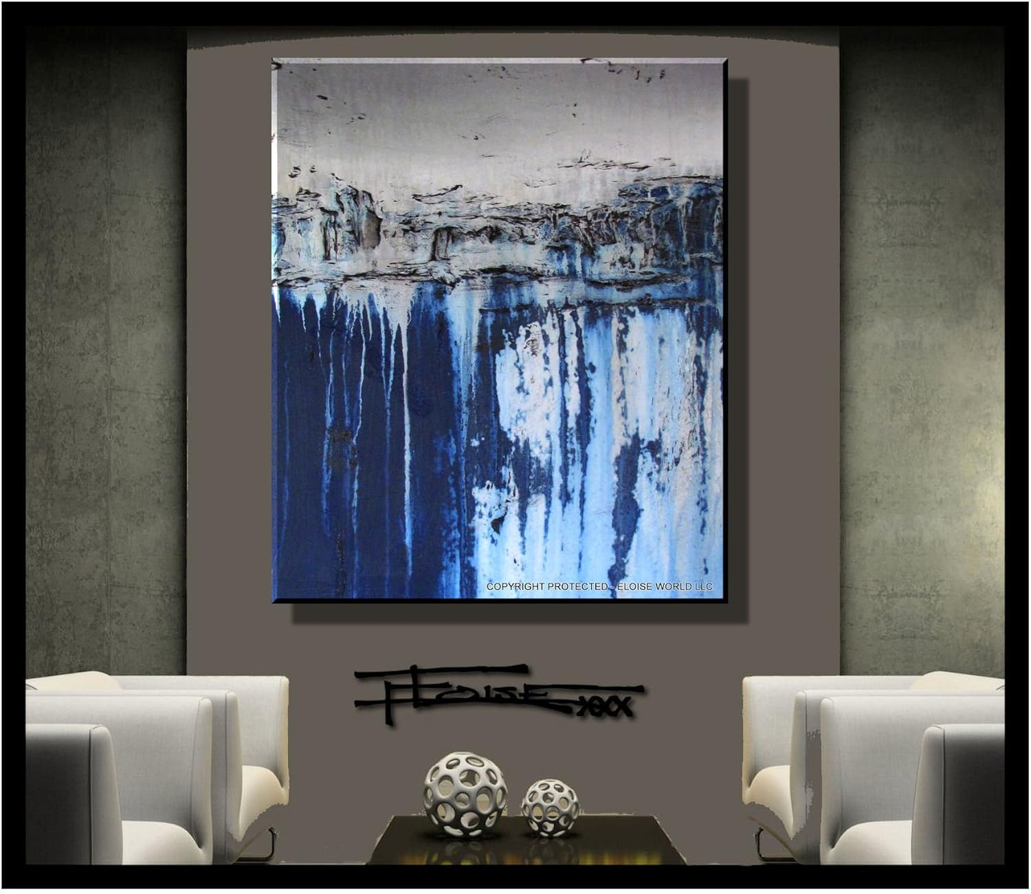 Amazon.com: Eloise World Studio - Eloisexxx Abstract Oil Painting ... intended for What Collectors Look for in ELOISExxx Certified Giclee Works