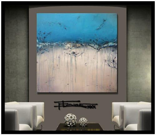 Amazon.com: Eloise World Studio - Eloisexxx Modern Abstract Canvas Wall ... within Contemporary Modern 3-Piece Limited Edition Painting 72" By Eloisexxx