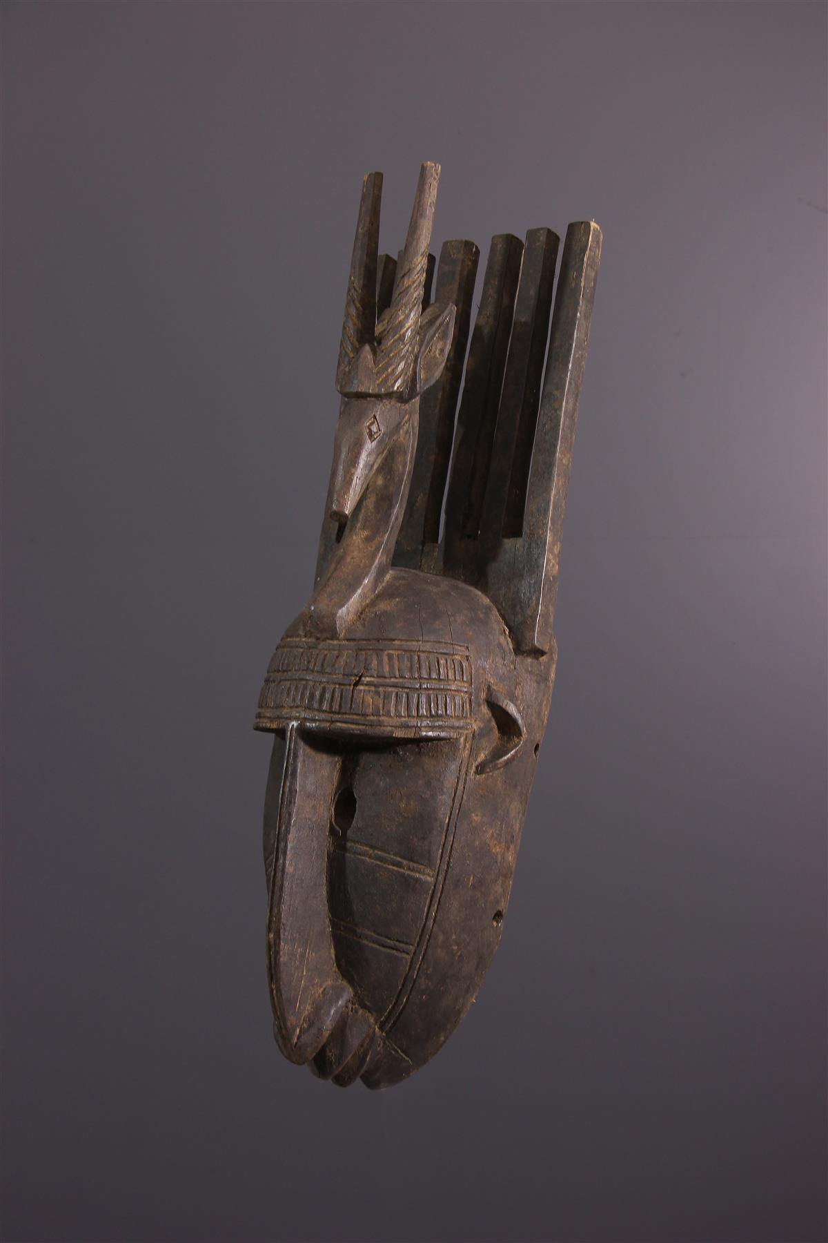 Bamana Mask (21514) - African Mask, Tribal Art, Primitive Art pertaining to Consigned Marka Bamana Mask 3