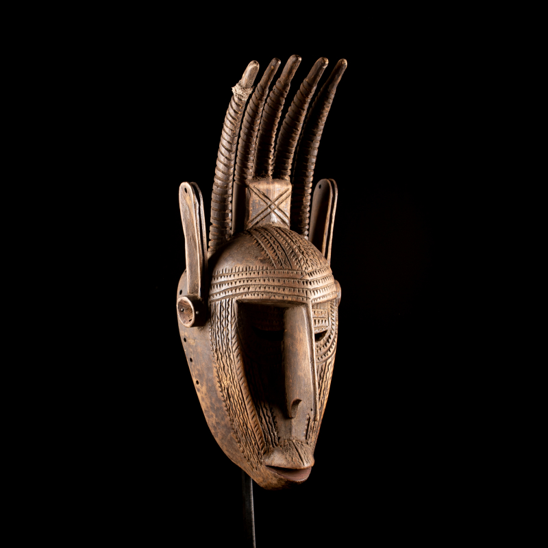 Bamana Ntomo Mask - African Art Masks For The Initiation In Mali with regard to Consigned Marka Bamana Mask 3