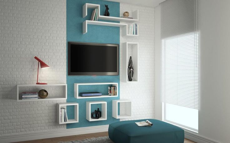 Barabs Tetris "L" Shaped Floating Wall Mount In White | Modern Home ... with regard to How Floating Wall Mounts Create Subtle Depth in Contemporary Circular Coastal Decor