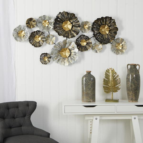 Black And Gold Wall Art regarding How to Layer Textures and Metallic Tones with Round Silver and Black Wall Art