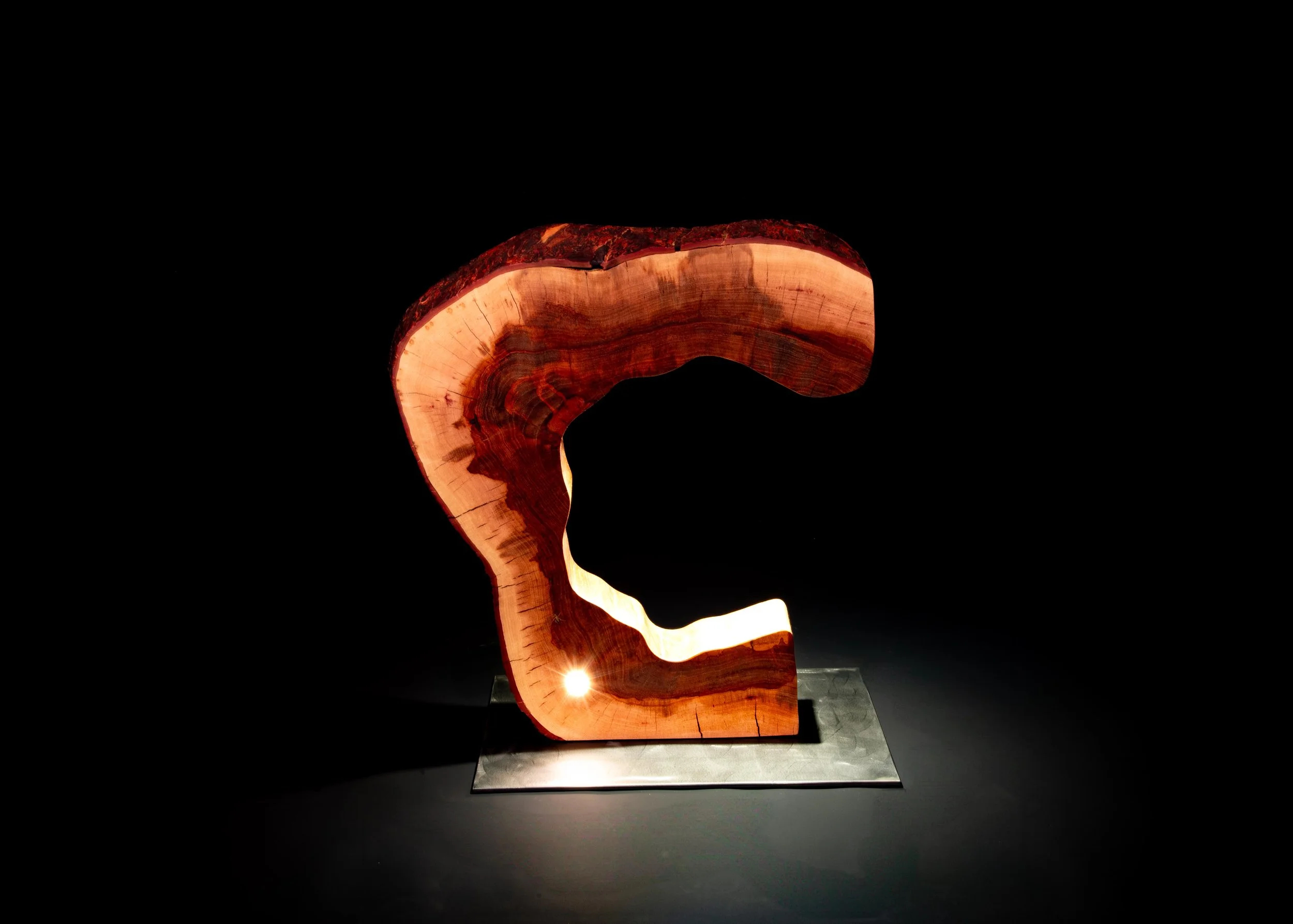 Burning Crescent | Sculptural Light Art By Arte Lumis — Arte Lumis ... inside The Story Behind Axial and How Modern Artisans Blend Glass and Metal into Living Art