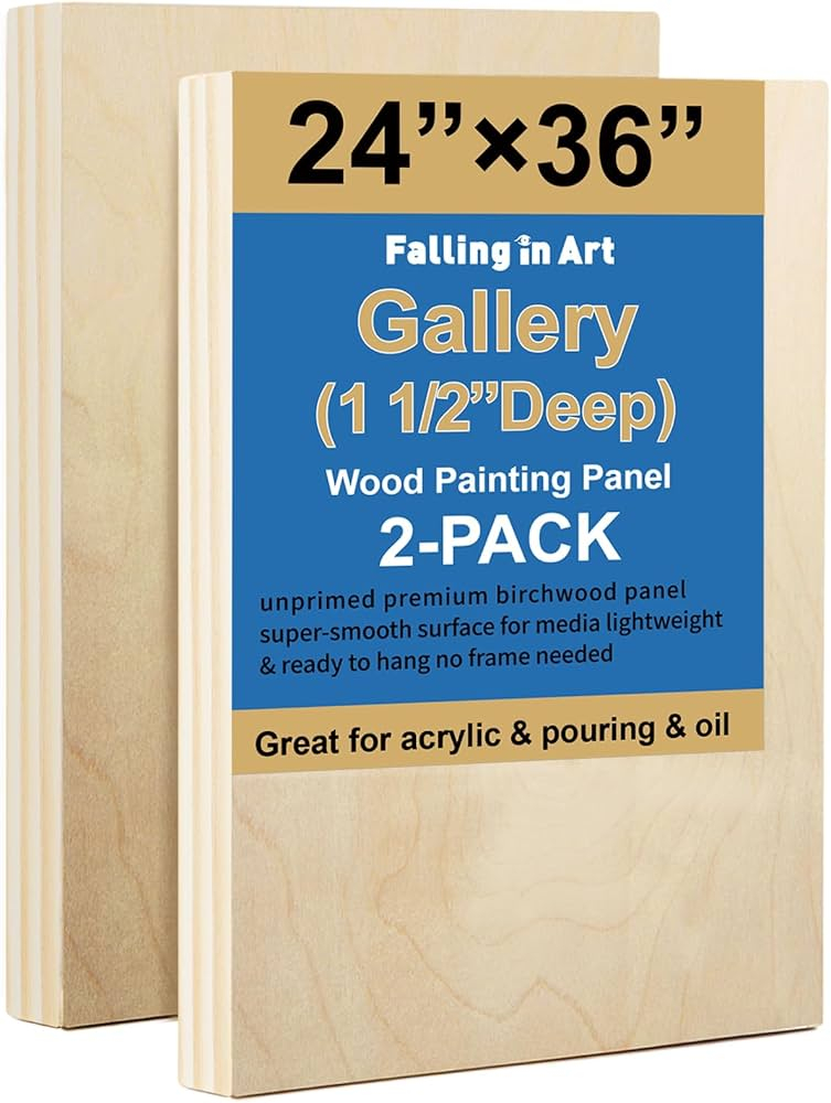 Canvas For Painting Falling In Art 2 Pack Unfinished Wooden Canvas ... pertaining to Wood Wall Art Oil Painting 18"X24" Grateful Dead Jerry Garcia Art By Matt Pecson