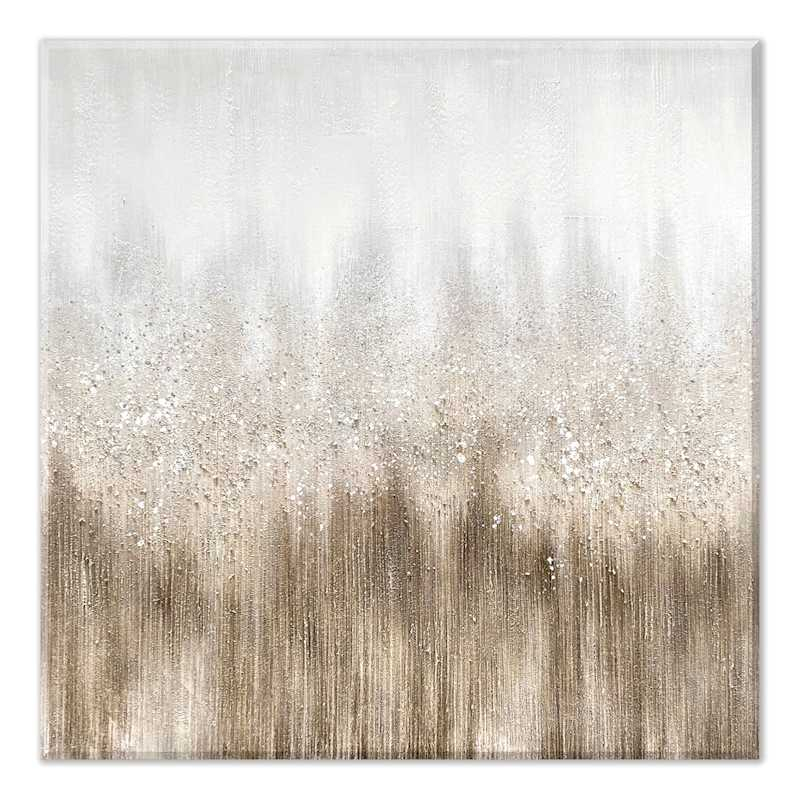Champagne Beats Textured Canvas Wall Art, 40" throughout Hanging Art Painting With Champagne Border Frame