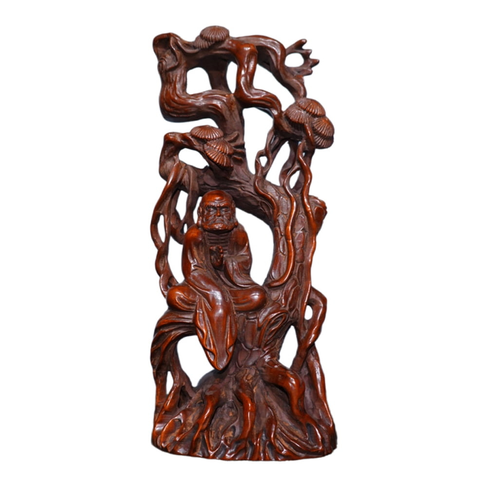 China Boxwood Wood Carving Wooden Carved Meditation Figurine Sculpture ... inside How Master Woodcarvers Bring the Enlightened One to Life Through Relief Sculpture