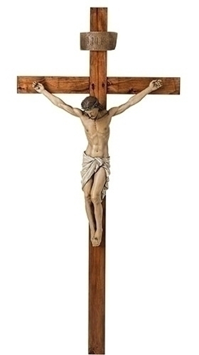 Church Wall Crucifix - 72 Inch Cross / 34 Inch Corpus - Wood / Resin with Exploring the Spiritual Significance of the 72 Inch Corpus Form