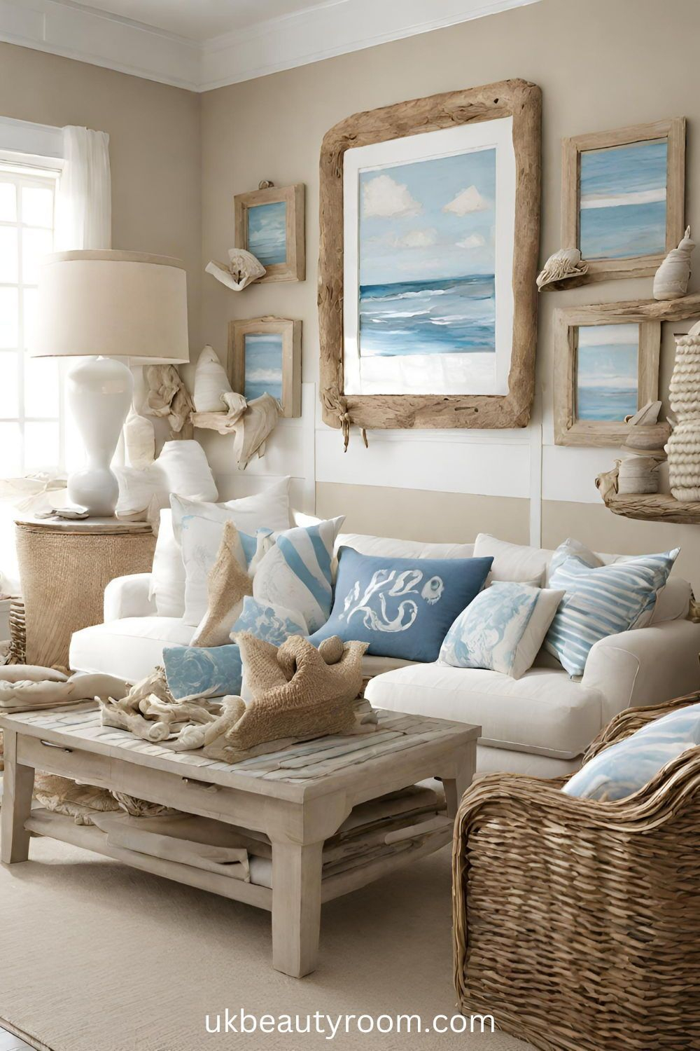 Coastal Charm Nautical Living Room Decor Ideas – Artofit in Bringing Coastal Charm Indoors With a Six Spoke Rustic Ship Wheel