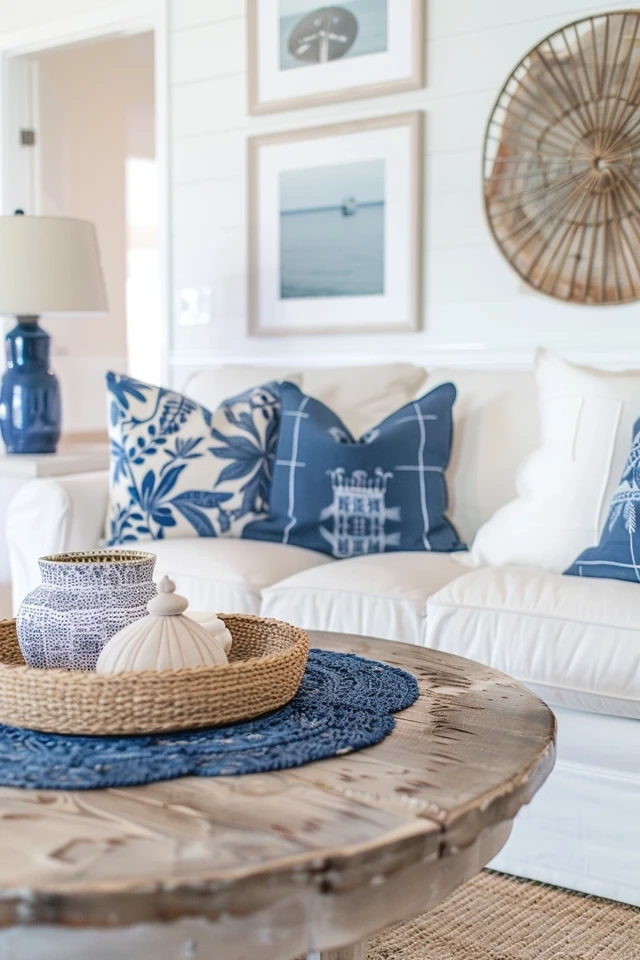 Bringing Coastal Charm Indoors With a Six Spoke Rustic Ship Wheel