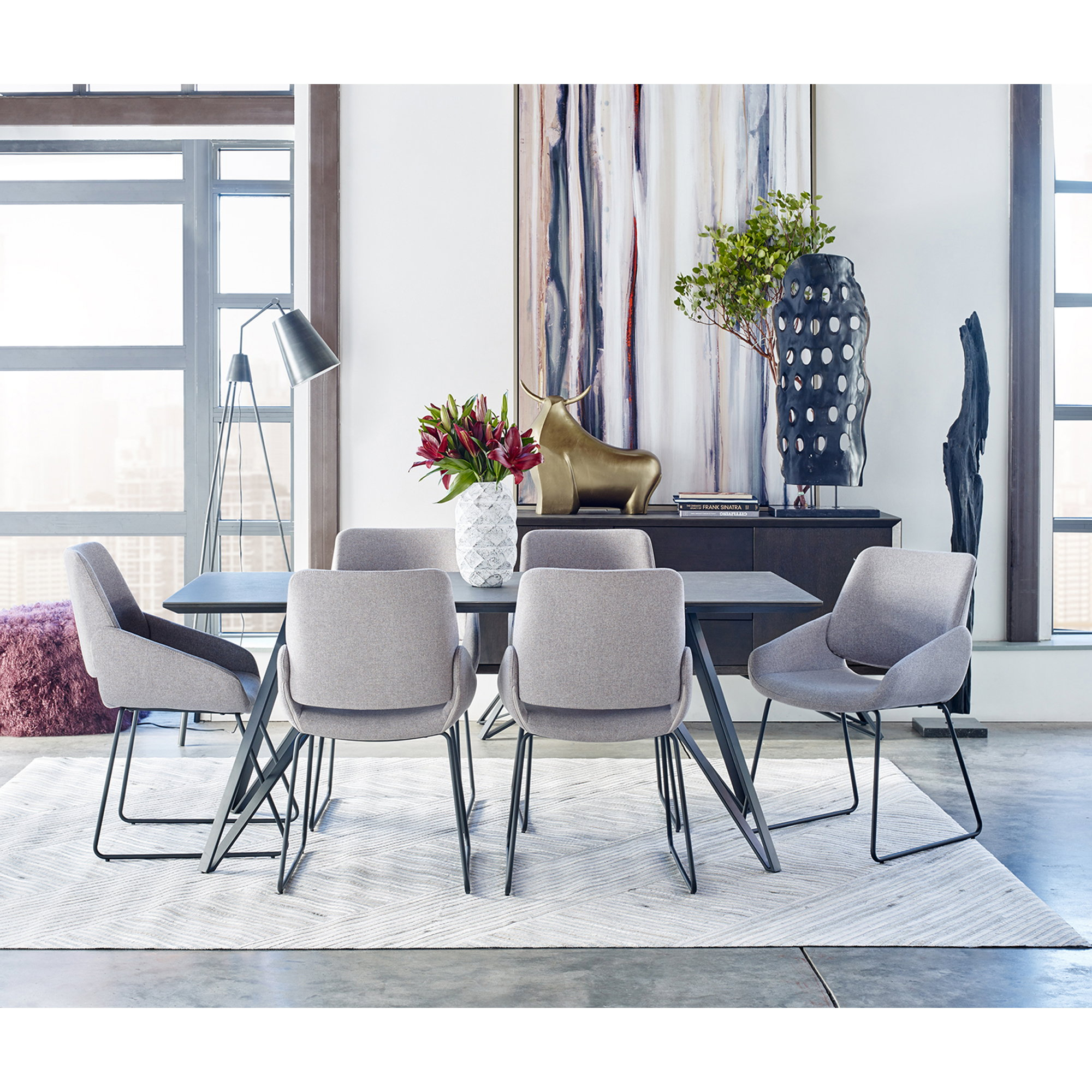 Color Swathe Large Wall Decor Multi Color By Moe's Home Collection ... for How Large Framed Color Swathe Wall Décor Completely Transforms Room Acoustics And Mood