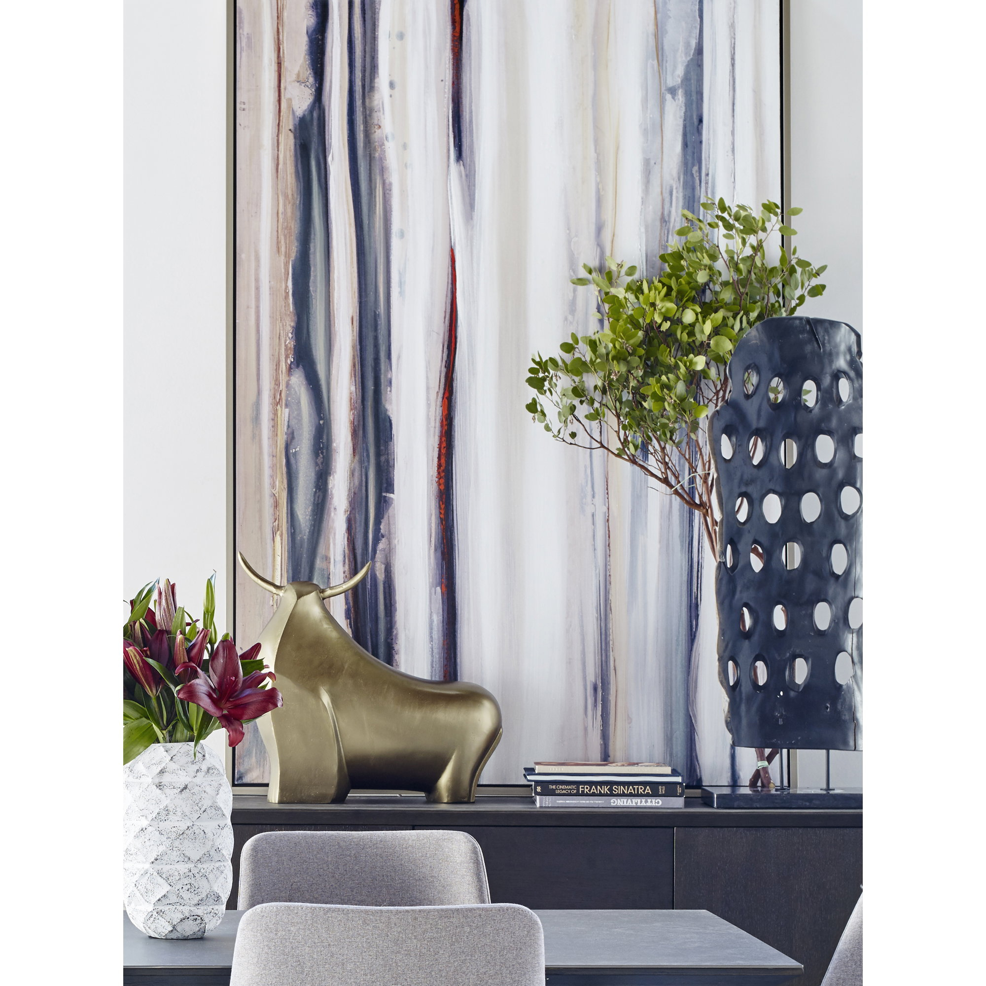 Color Swathe Large Wall Decor Multi Color By Moe's Home Collection ... in Color Swathe Wall Décor W/Frame Large