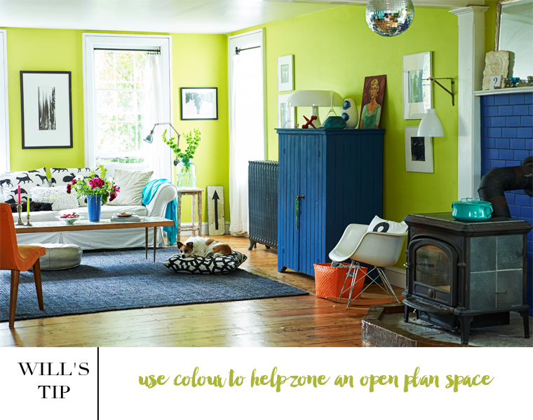 Colour Advice: How To Decorate With Lime Green - Bright Bazaar By Will ... with Refreshing' 72X36 Inches Large Modern Abstract Painting Lime Green Blue