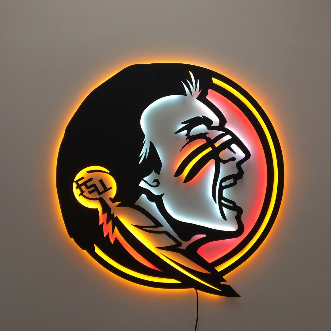 The Sustainable Craft Behind Illuminated Florida State Noles Metal Wall Decor