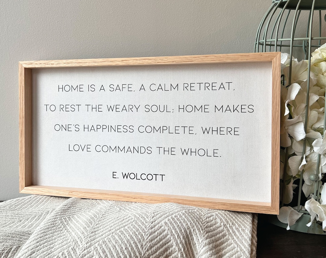 Custom Quote Framed / Custom Poem Framed / Custom Sign For Home ... for From Proverbs to Poetry How Curators Select Impactful Typography for the Home