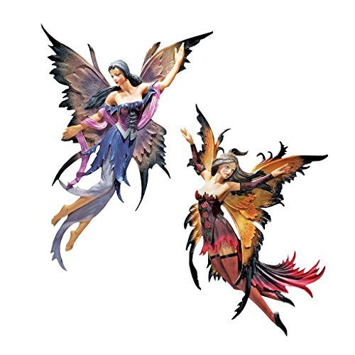 Design Toscano Cl4919-Parent Fairies Of The Enchanted Grove Wall ... pertaining to Design Toscano S/ Rowan & Willow Fairy Plaques