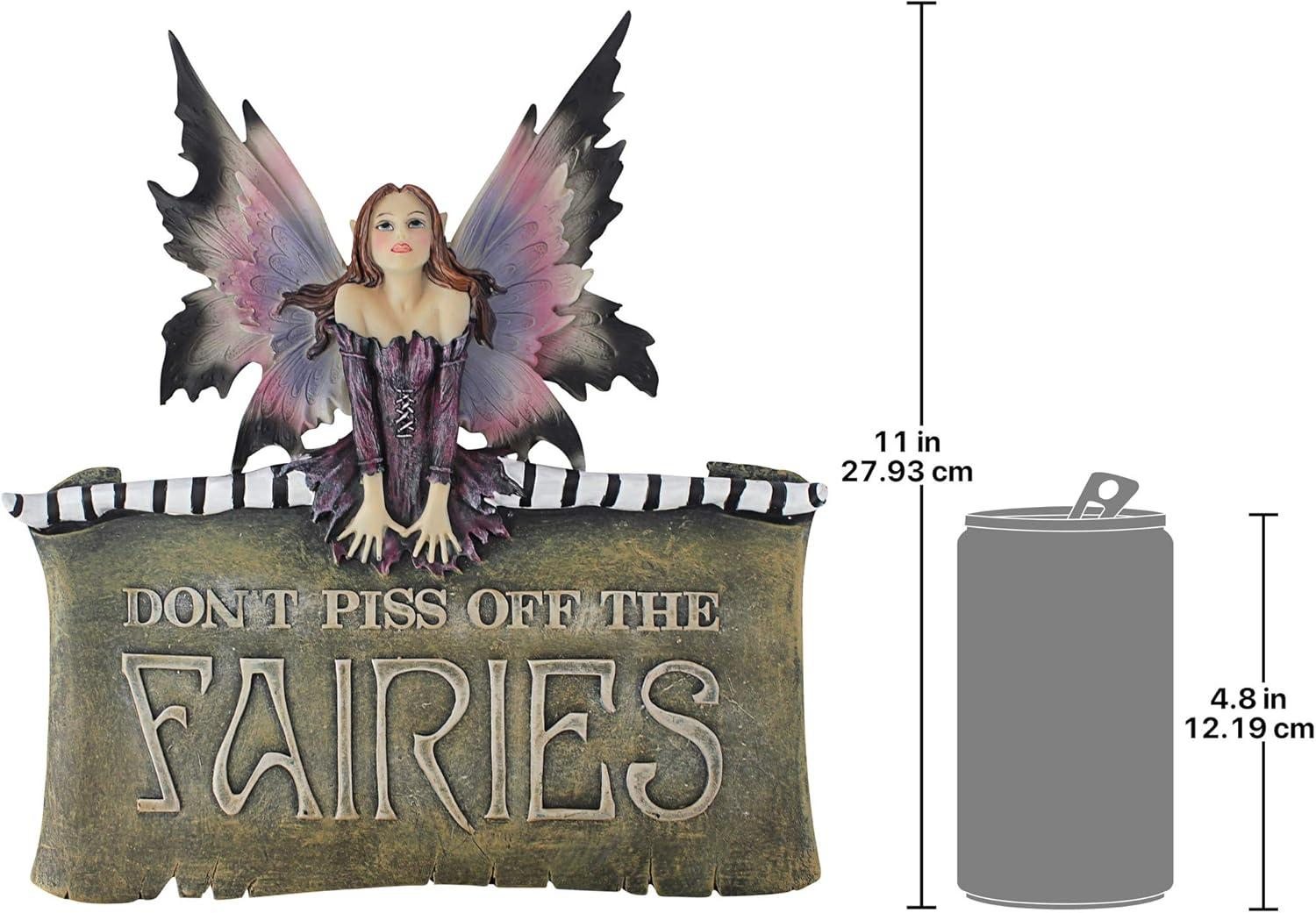 Design Toscano Cl6564 The Fairies Wall Sculpture Plaque Sign, Full ... inside Design Toscano S/ Rowan & Willow Fairy Plaques