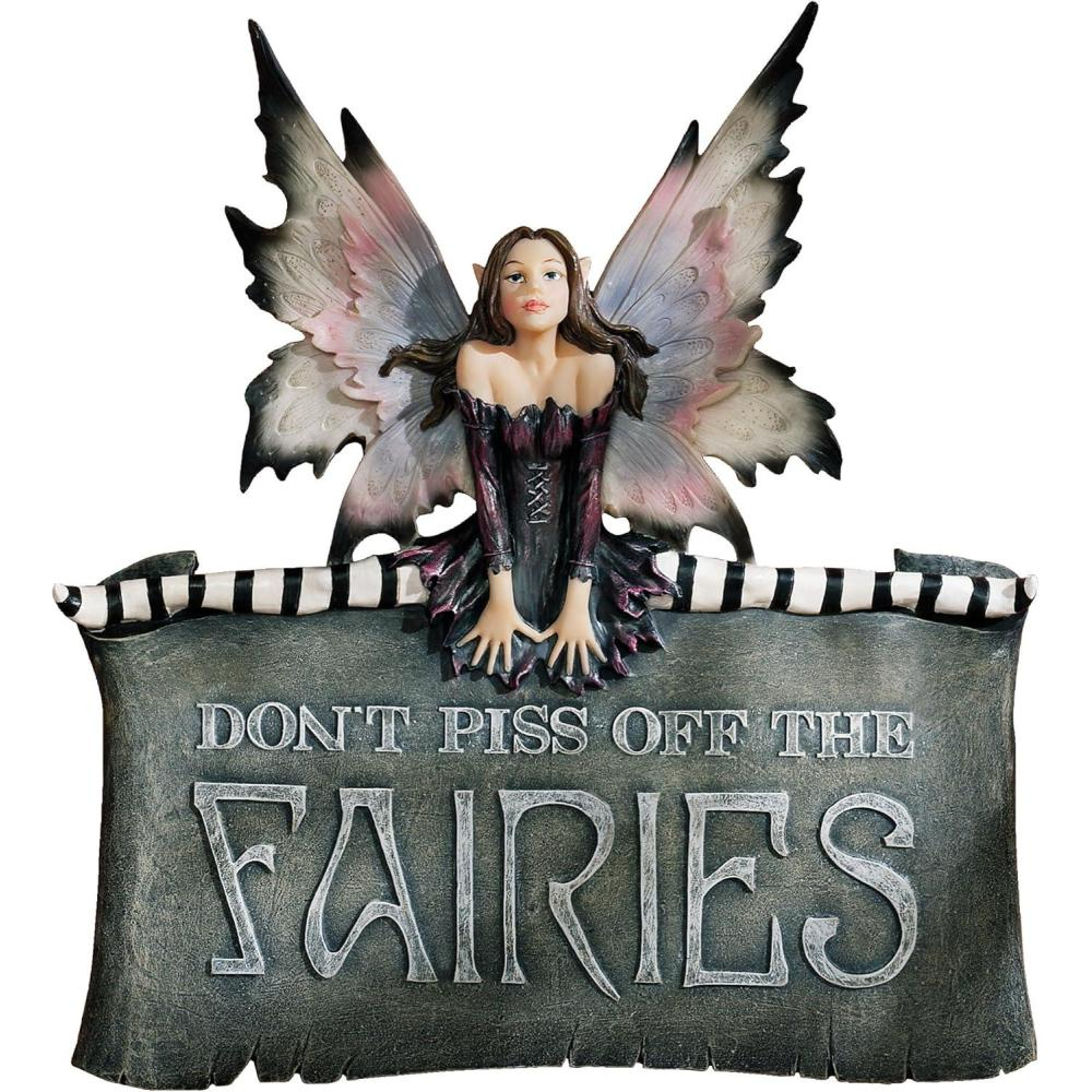 Design Toscano Cl6564 The Fairies Wall Sculpture Plaque Sign, Full ... throughout Design Toscano S/ Rowan & Willow Fairy Plaques