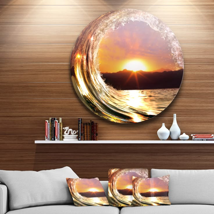 Transforming Small Living Spaces Using Round Seashore Metal Wall Decor