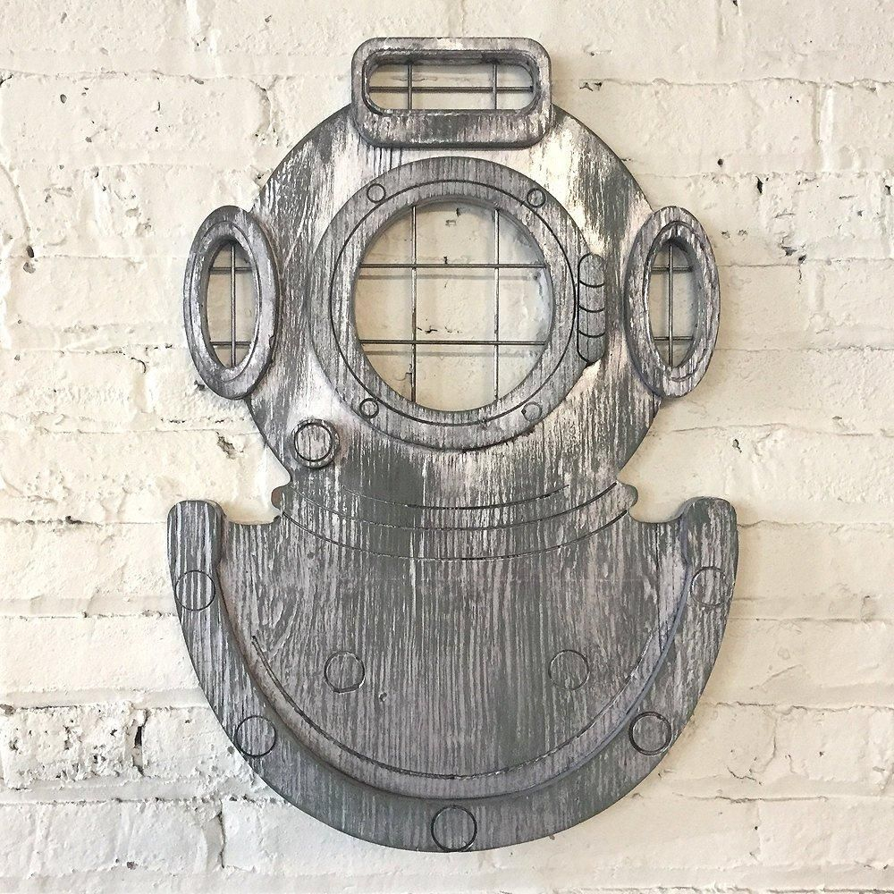 Dive Helmet Wall Art | Deep Sea Diver | Nautical Decor - Haven America ... with Diver Wall Decor