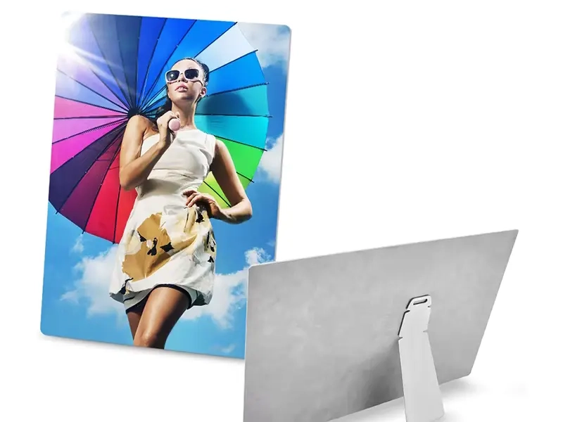 Dye Sublimation On Aluminum: Vibrant, Durable Metal Prints within Beautiful Meadow With Blue Sky, Landscape Disc Metal Artwork, 11"
