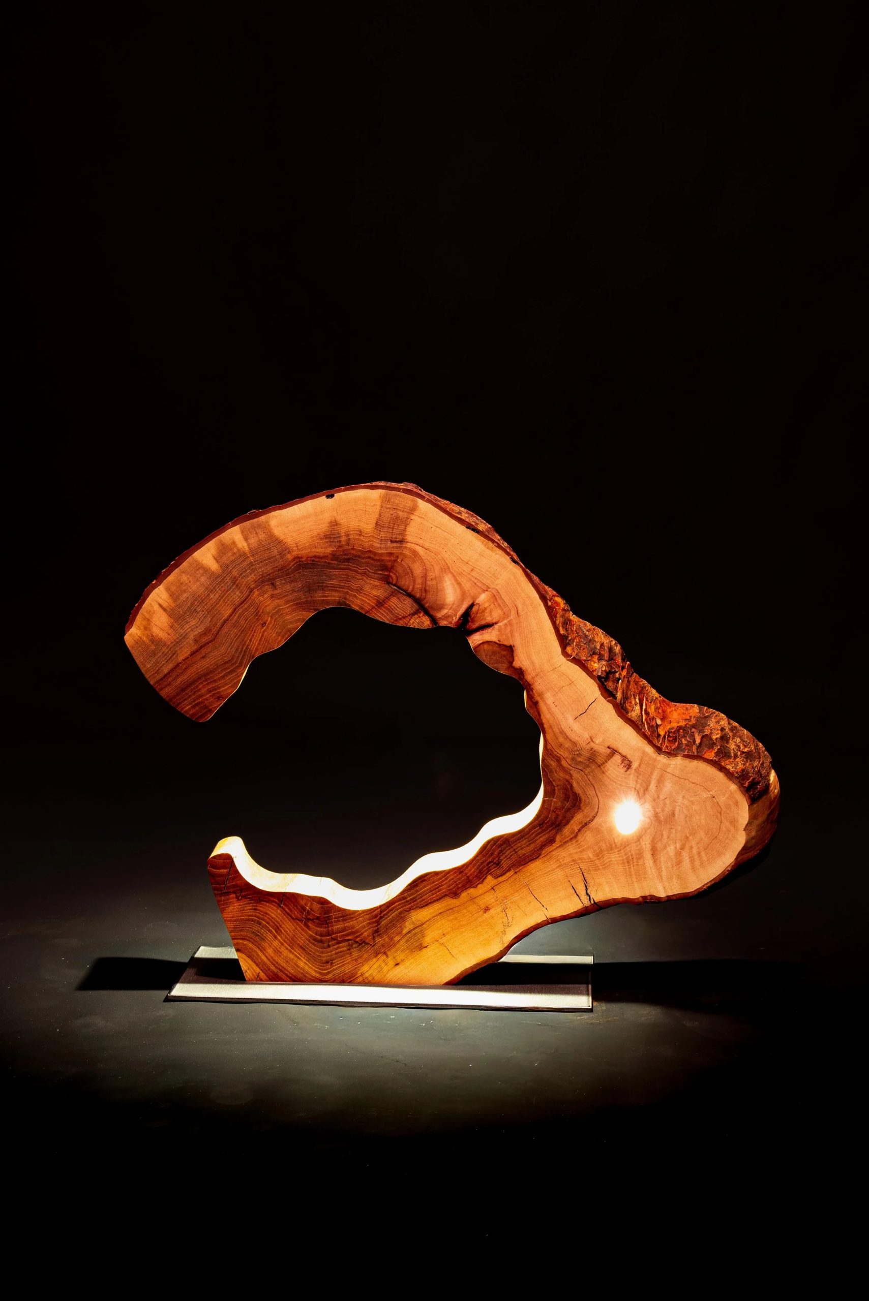 Ember Howl | Sculptural Light Art By Arte Lumis — Arte Lumis Modern ... pertaining to Modern Glass And Metal 3D Wall Sculpture "Axial"