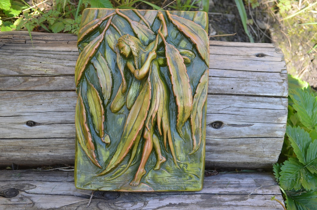 Fairy Wall Art. Wall Plaque. Indoor Sculpture. Dark Fairies. Willow ... with The Artistry Behind Design Toscano Rowan and Willow Fairy Plaques
