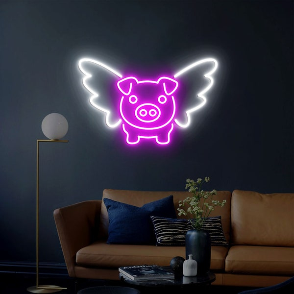 Flying Pig Wall Decor - Etsy for Decorating Beyond the Ordinary with the Playful History of Flying Pig Wall Art
