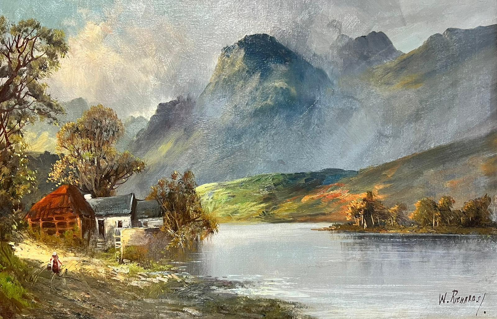 Francis E. Jamieson - Scottish Highlands Antique Oil Painting Figure By ... regarding What Antique Landscape Paintings Reveal About Historic Artist Techniques