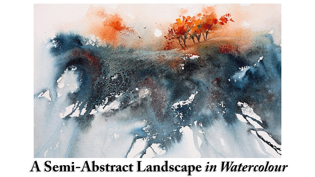 Free-Flowing Watercolours: Painting A Semi-Abstract Landscape | Loose ... regarding How Abstract Watercolors Capture the Essence of Architectural Light