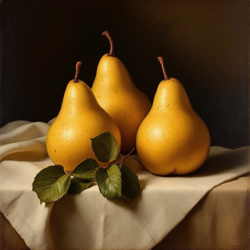 Free Golden Pears Arrangement Image | Download At Stockcake with Golden Pears, Wall Tapestry, 32"X32"