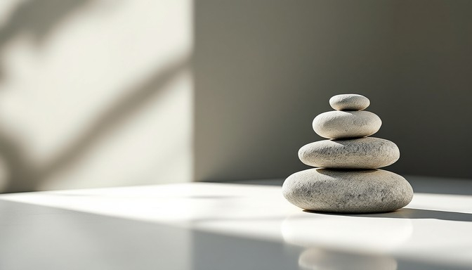 Free Stones Finding Balance Image - Zen, Balance, Minimal | Download At ... inside Harmony I Framed Canvas - White