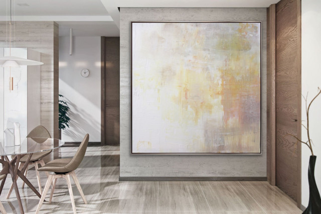 Frozen' 48X48 Inches Contemporary Art Large Modern Painting White ... throughout Why a 48x48 Inch Canvas is the Perfect Foundation for Modern Minimalist Art
