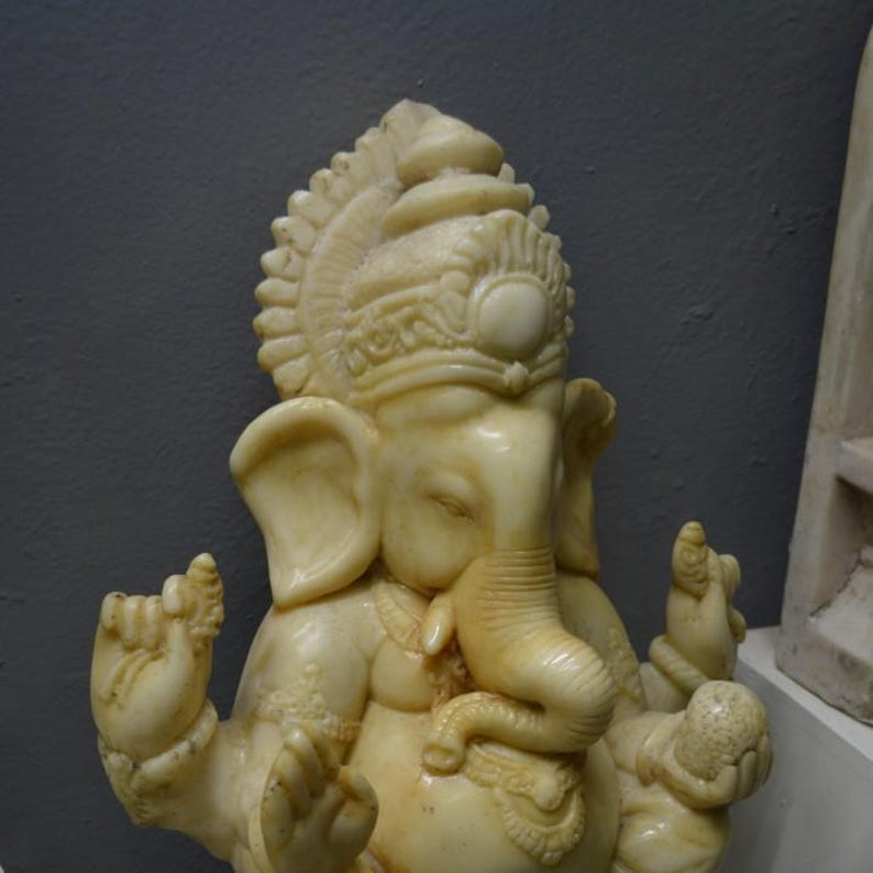 Ganesha – 3D Printed Figure Model Kit, Unpainted Hindu Deity Sculpture ... within Ganesha Wall Ivory Colored Tusk