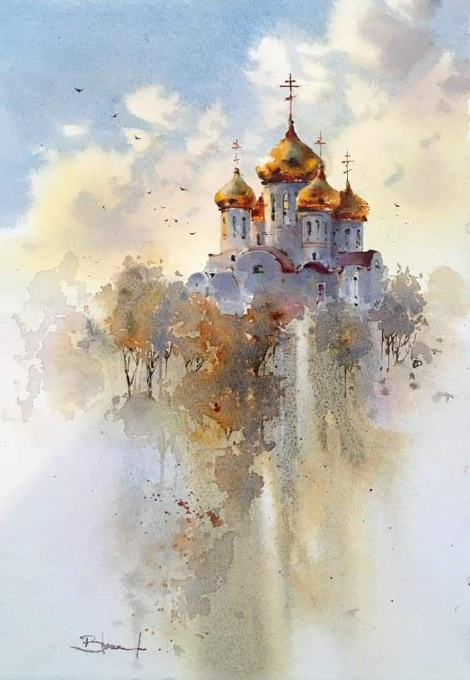 How Abstract Watercolors Capture the Essence of Architectural Light