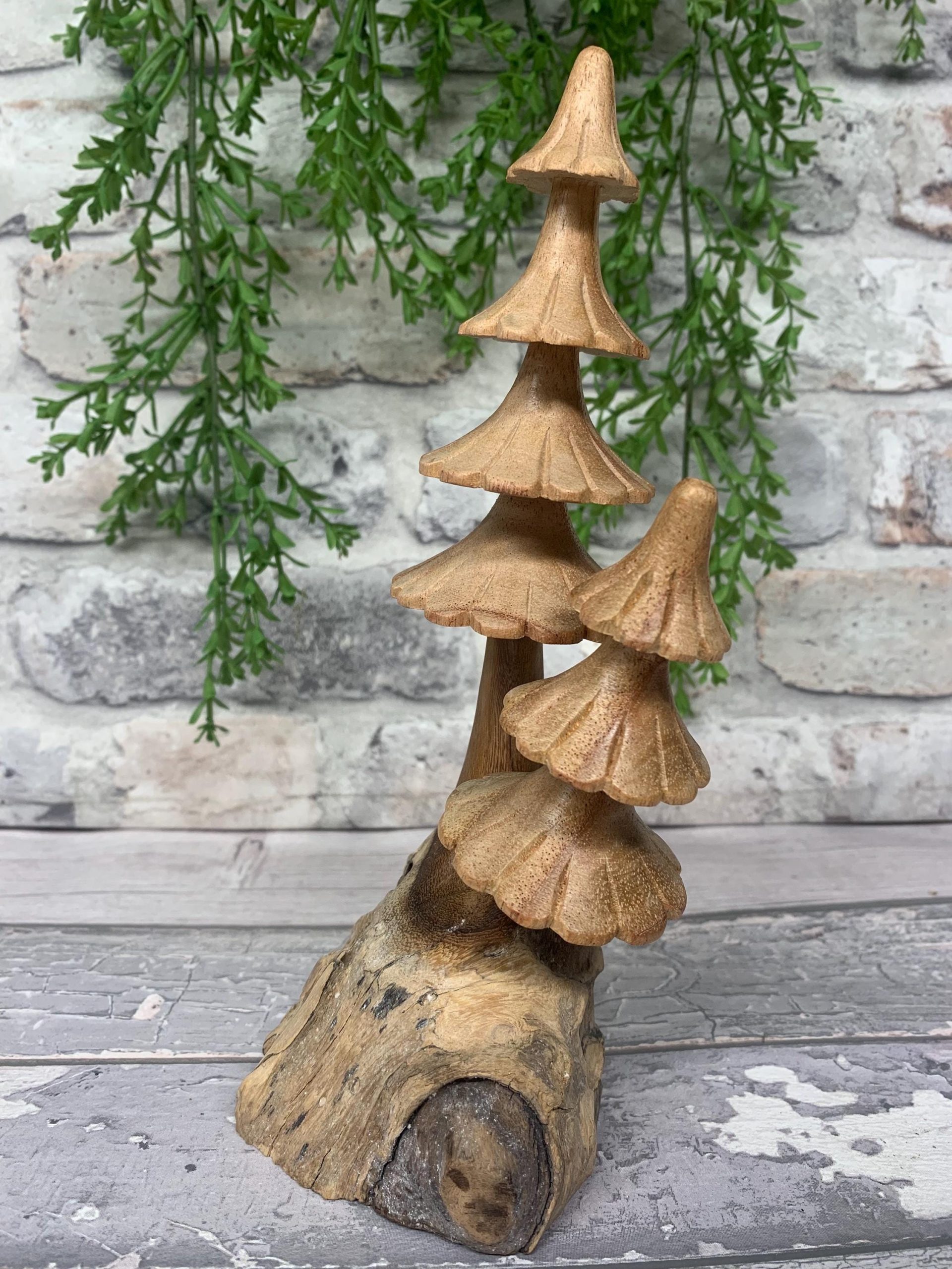 Hand Carved Albesia Wood Christmas Tree Ornament, Rustic Folk Art - Etsy pertaining to Bringing Island Warmth Indoors Through Hand Carved Albesia Wood Artistry